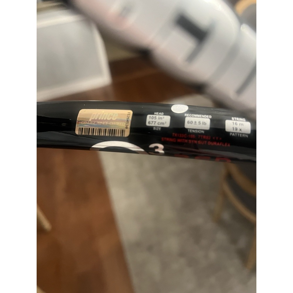 Prince O3 Tennis Racquet Racket AND Cover Bag (both Included) Rais O3 Pristine! - Picture 12 of 14